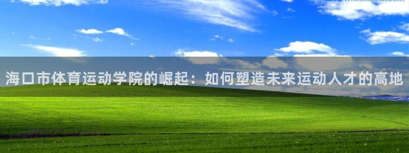 凯发官网下载娱乐：海口市体育运动学院的崛起：如何塑造